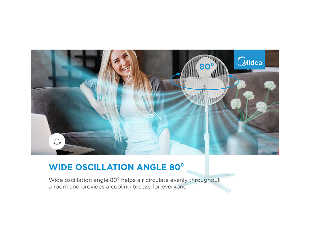 Настолен вентилатор Midea Stand fan 4
