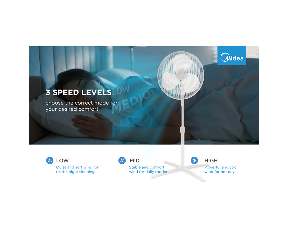Настолен вентилатор Midea Stand fan 7