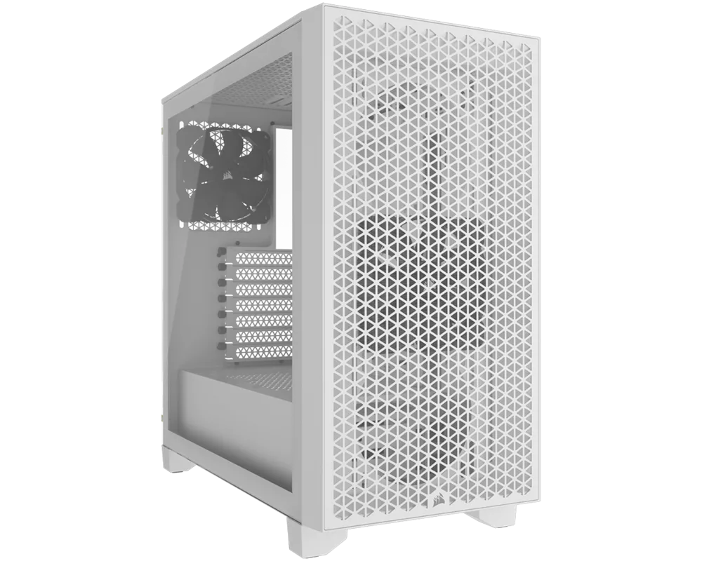 Кутия CORSAIR 3000D Tempered Glass Mid Tower White 2