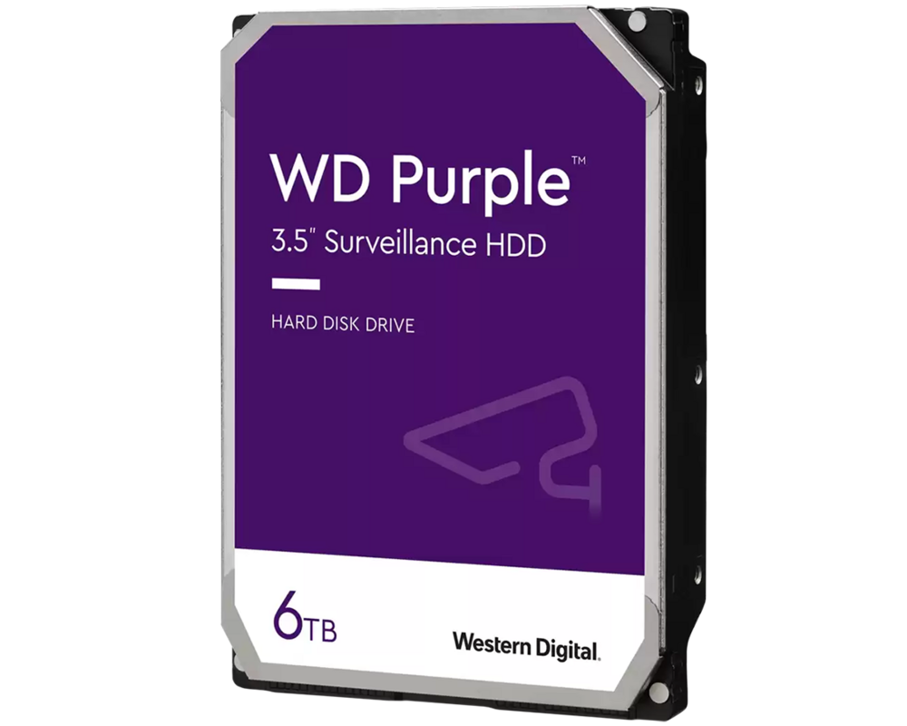 Твърд диск 6TB WD Purple Surveillance 3.5" SATA-III HDD 4