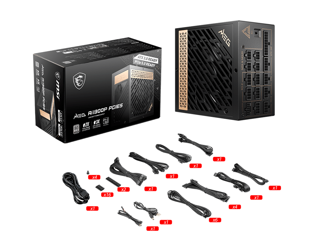 Захранване MSI MEG Ai1300P PCIE5 3