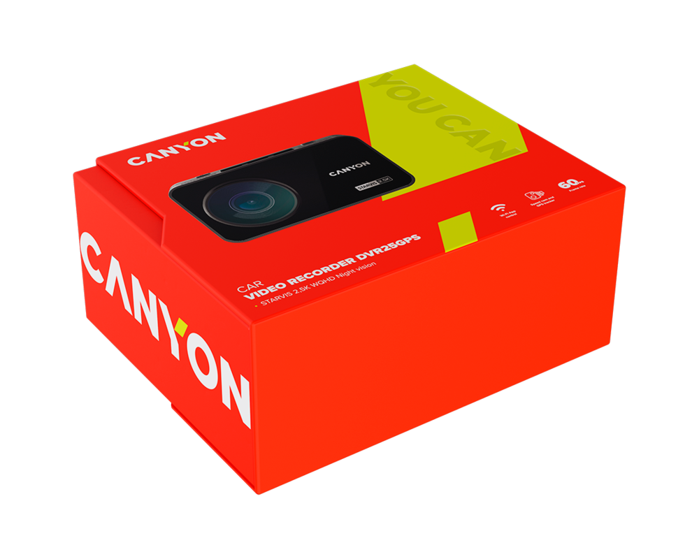 Видеорегистратор CANYON car recorder DVR25GPS WQHD 2.5K 1... 13