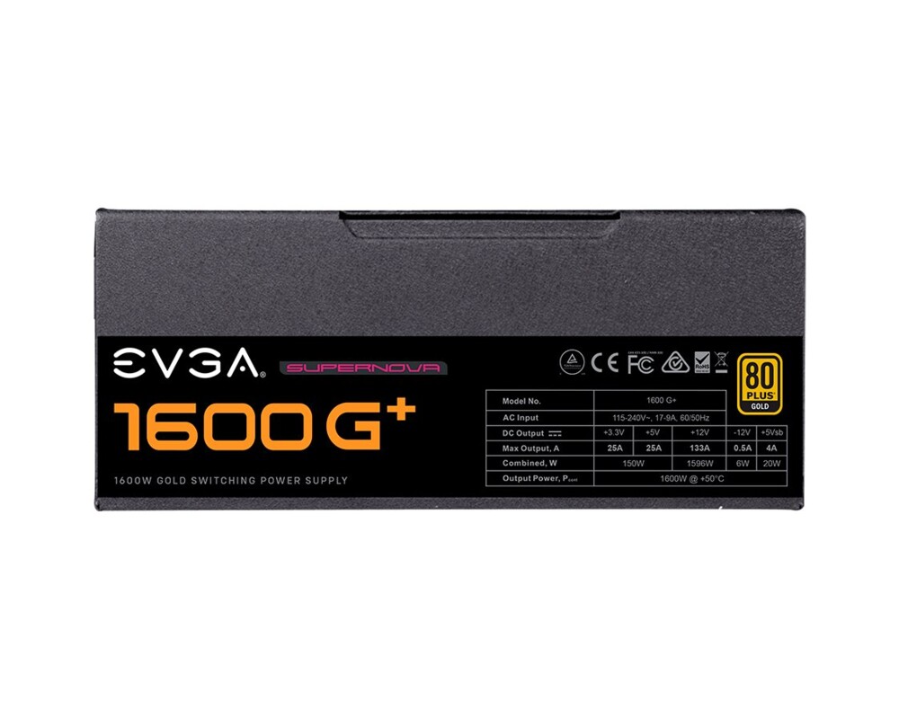 Захранване EVGA SuperNOVA 1600 G+ 9