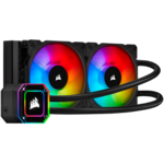 <span>Охладител за процесор</span> CORSAIR iCUE H100i ELITE CAPELLIX Liquid CPU Cooler, 240mm Radiator, Dual 120mm ML RGB PWM Fans, Intel:LGA1700 (with separate bracket)/LGA1200/LGA115X/LGA20XX, AMD: AM5/AM4/sTRX4/sTR4, 5Y warranty, black <span class='catalog-num-in-name'>CW-9060046-WW</span> - 