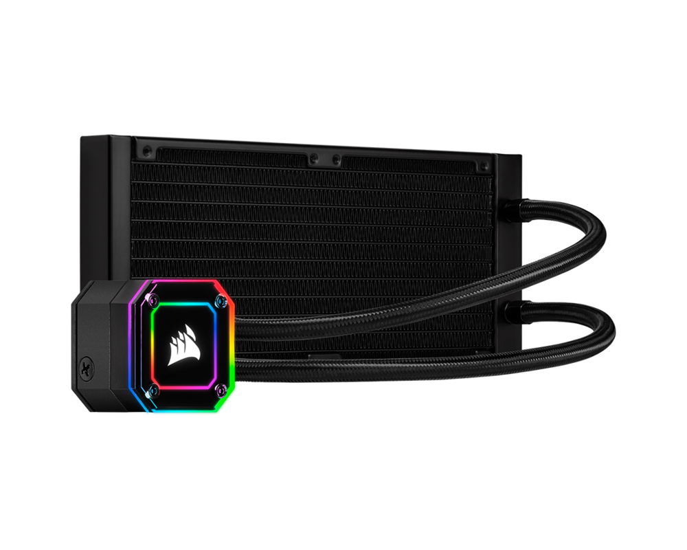 Охладител за процесор CORSAIR iCUE H100i ELITE CAPELLIX Liquid CPU Cooler, 240mm Radiator, Dual 120mm ML RGB PWM Fans, Intel:LGA1700 (with separate bracket)/LGA1200/LGA115X/LGA20XX, AMD: AM5/AM4/sTRX4/sTR4, 5Y warranty, black 2