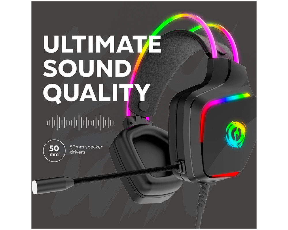 Слушалки CANYON headset Darkless GH-9A Black 7