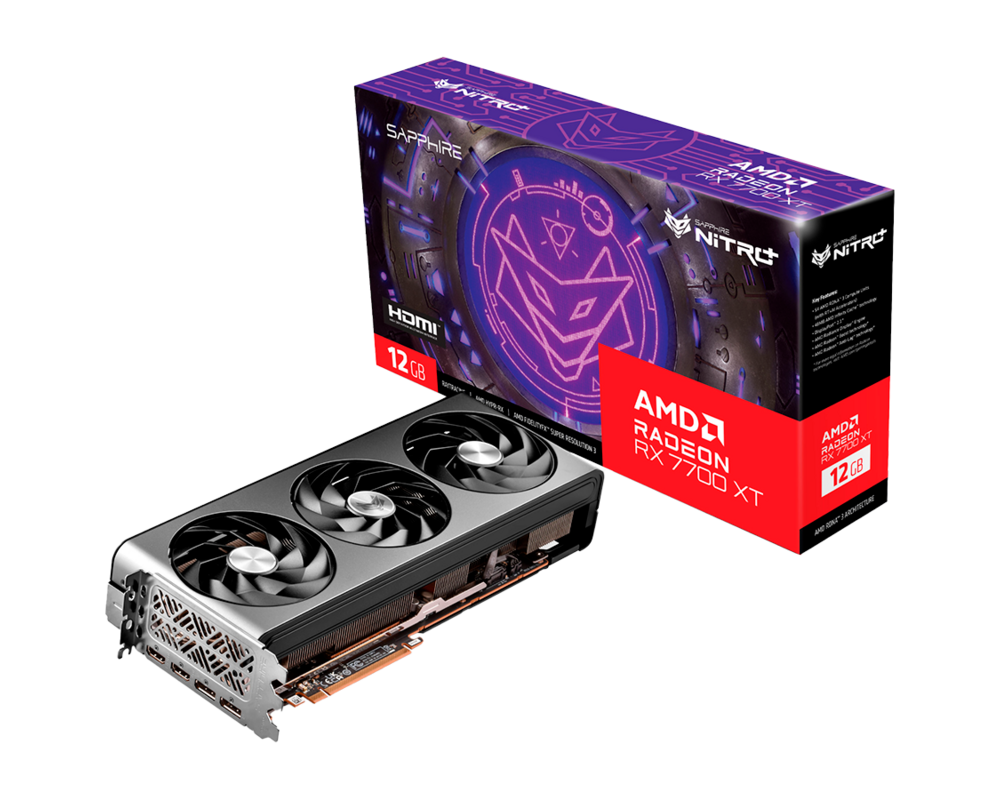 Видеокарта Sapphire NITRO+ Radeon RX 7700 XT 12GB GDDR6