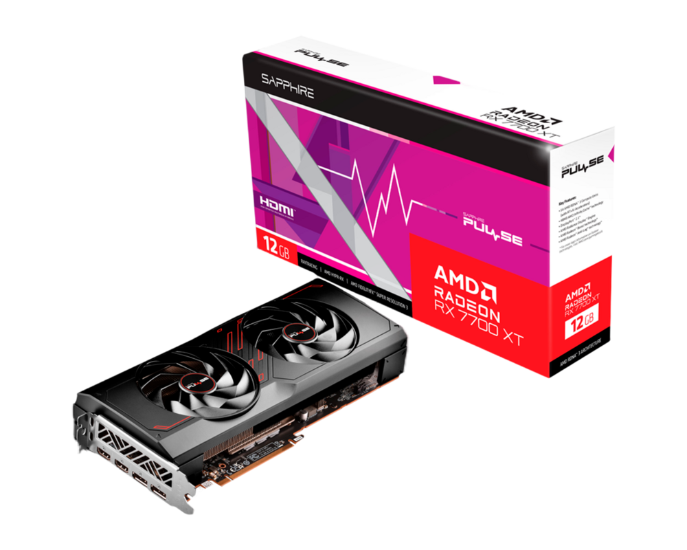 Видеокарта Sapphire PULSE Radeon RX 7700 XT 12GB GDDR6