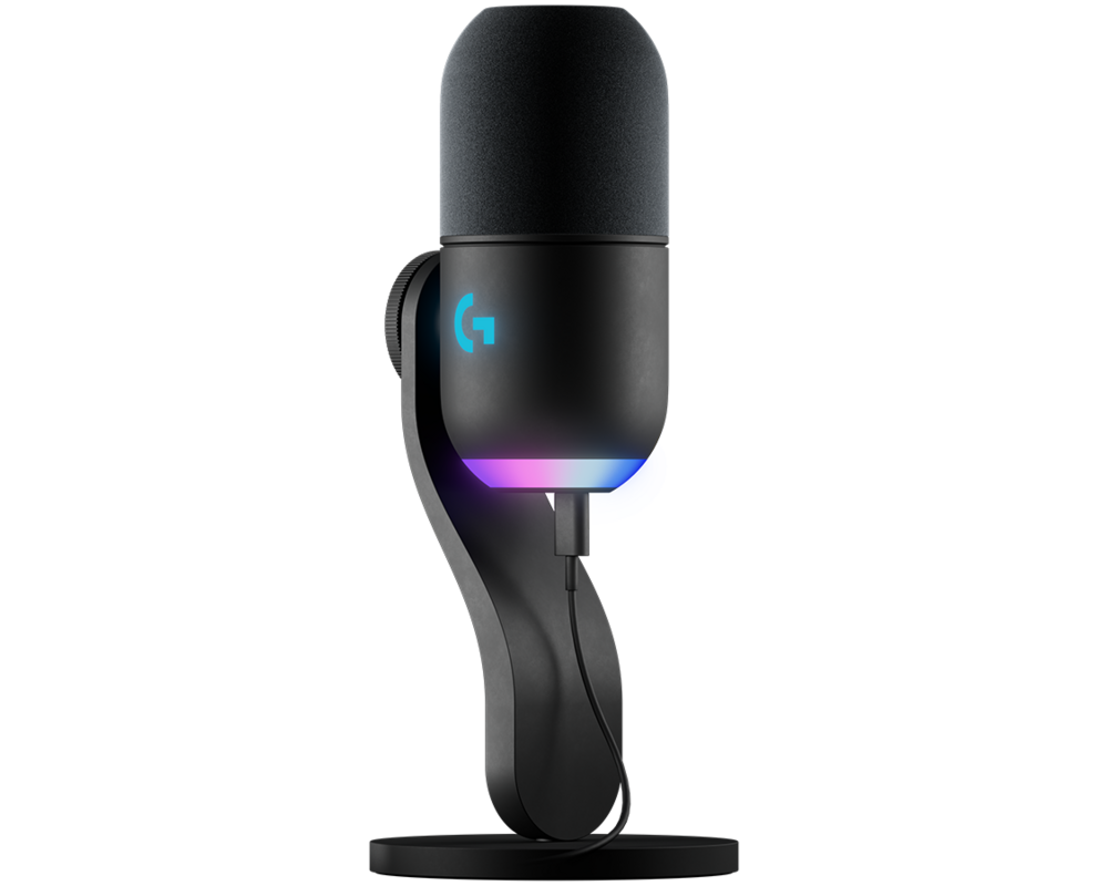 Микрофон Настолен динамичен микрофон Logitech YETI GX RGB LightSync 9
