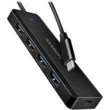  AXAGON HUE-C1C 4x USB3.2 Gen 1 Travel hub 687277 HUE-C1C на топ цена - PIC.bg