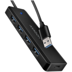 <span>USB хъб</span> AXAGON HUE-C1A 4x USB3.2 Gen 1 Travel hub <span class='catalog-num-in-name'>HUE-C1A</span> - 