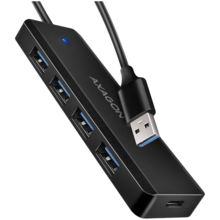  AXAGON HUE-C1A 4x USB3.2 Gen 1 Travel hub 687278 HUE-C1A на топ цена - PIC.bg
