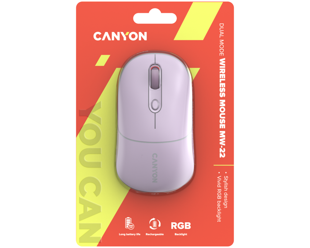 Мишка CANYON mouse MW-22 2in1 BT/ Wireless Pea... 6