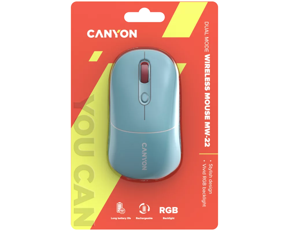 Мишка CANYON mouse MW-22 Dual Band RGB Wireles... 6