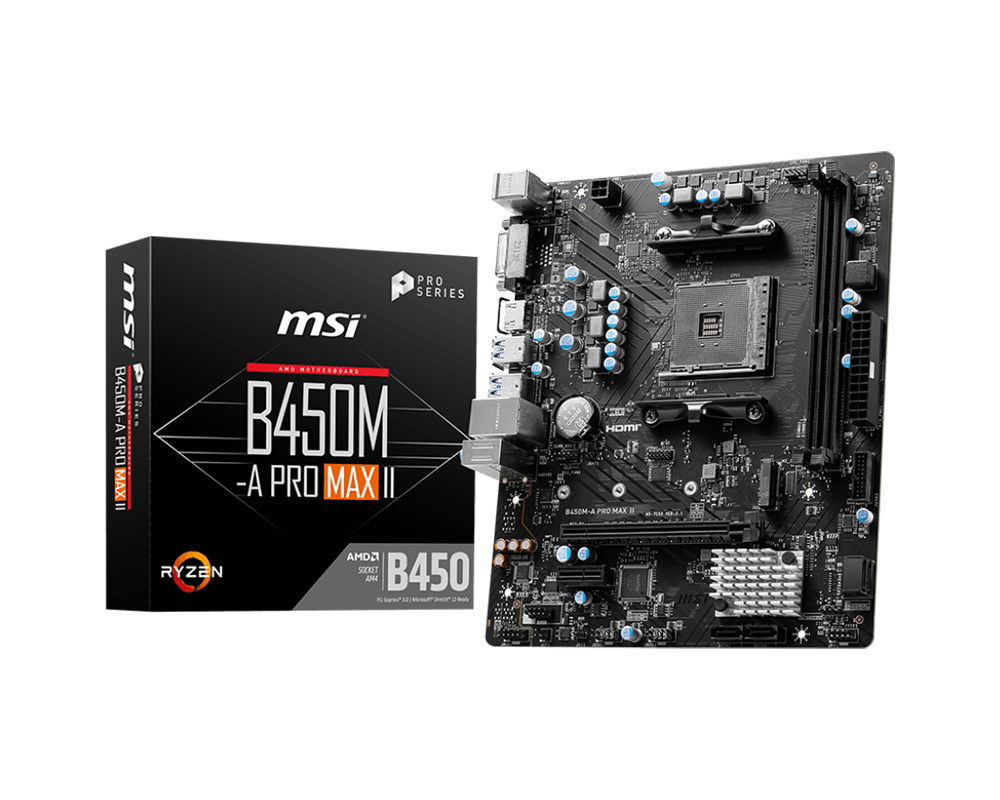 Дънна платка MSI B450M-A PRO MAX II