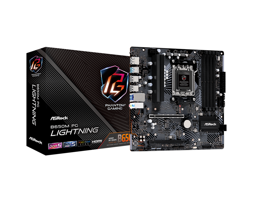 Дънна платка ASRock B650M Phantom Gaming Lightning 5