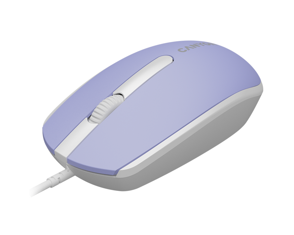 Мишка CANYON mouse M-10 Wired Lavender 2