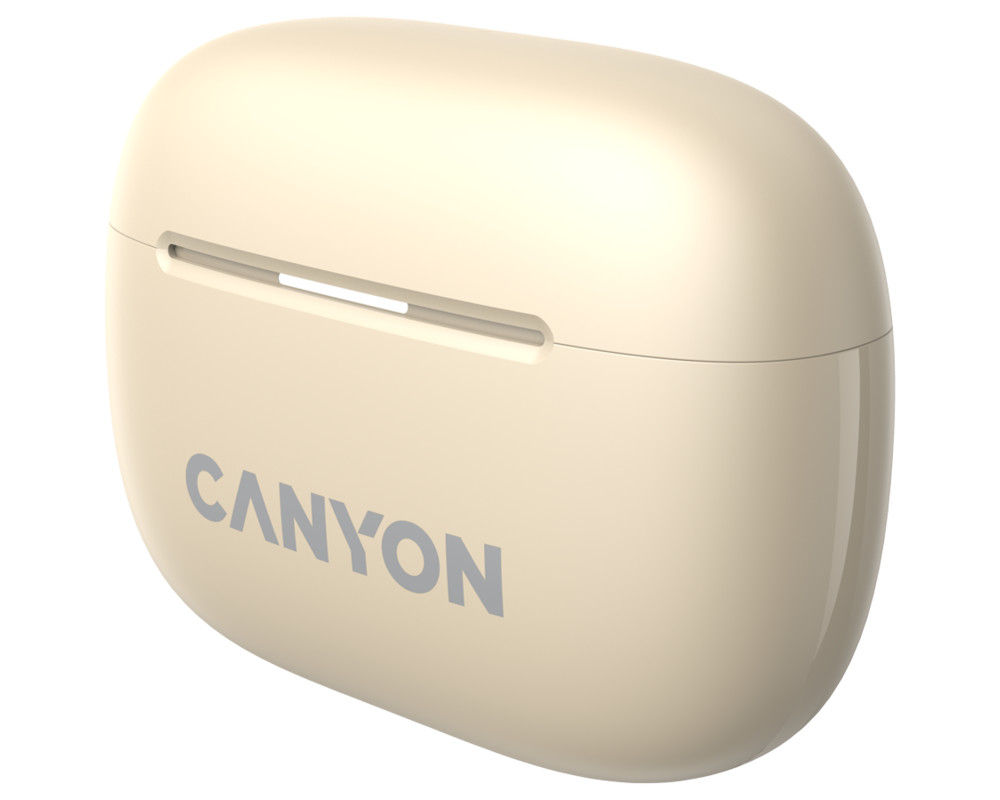 Слушалки CANYON headset OnGo TWS-10 ANC+ENC Beige 6