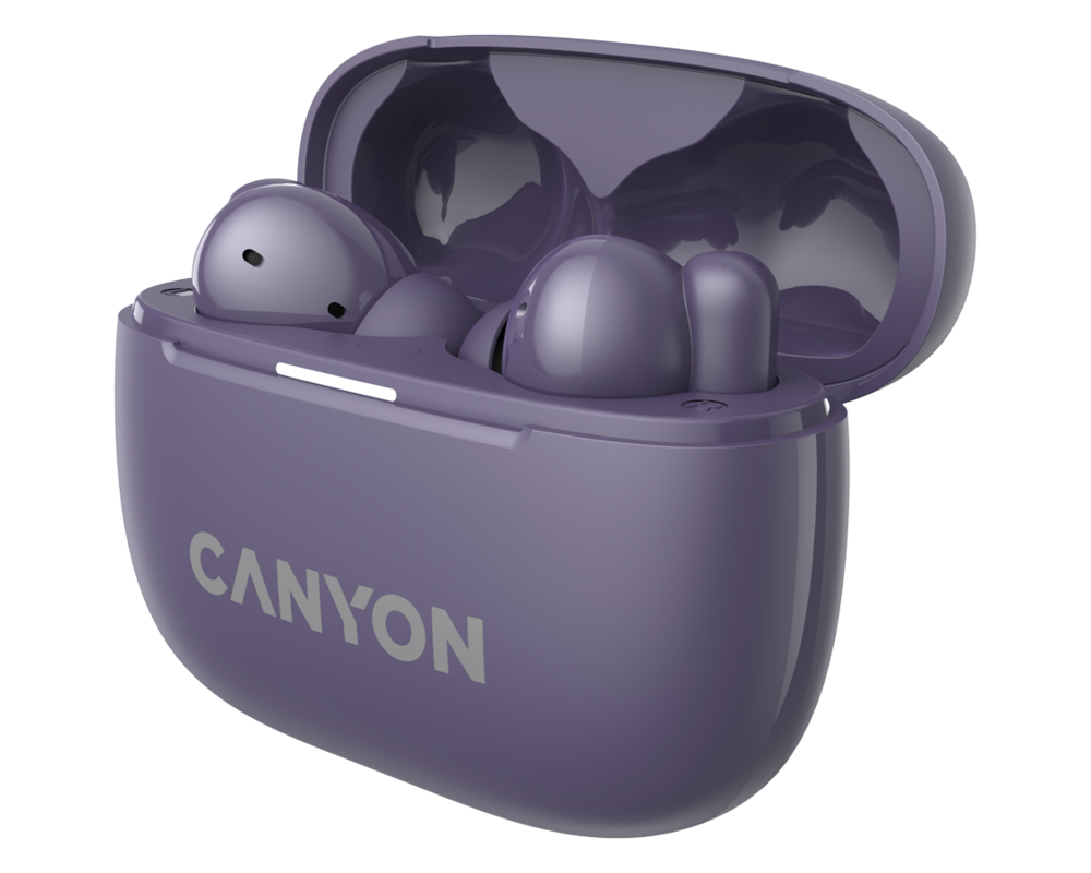 Слушалки CANYON headset OnGo TWS-10 ANC+ENC Purpl... 4