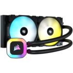 <span>Охладител за процесор</span> CORSAIR H100 RGB, 240mm Radiator, Liquid CPU Cooler <span class='catalog-num-in-name'>CW-9060053-WW</span> - 