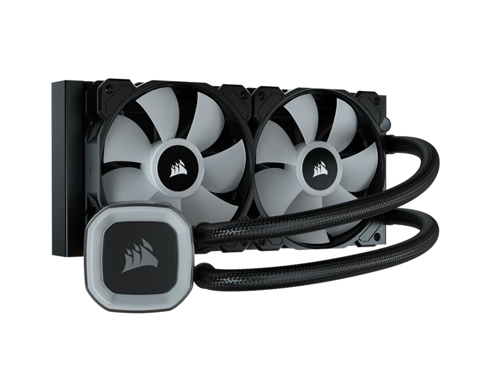 Охладител за процесор CORSAIR H100 RGB, 240mm Radiator, Liquid CPU Cooler 2