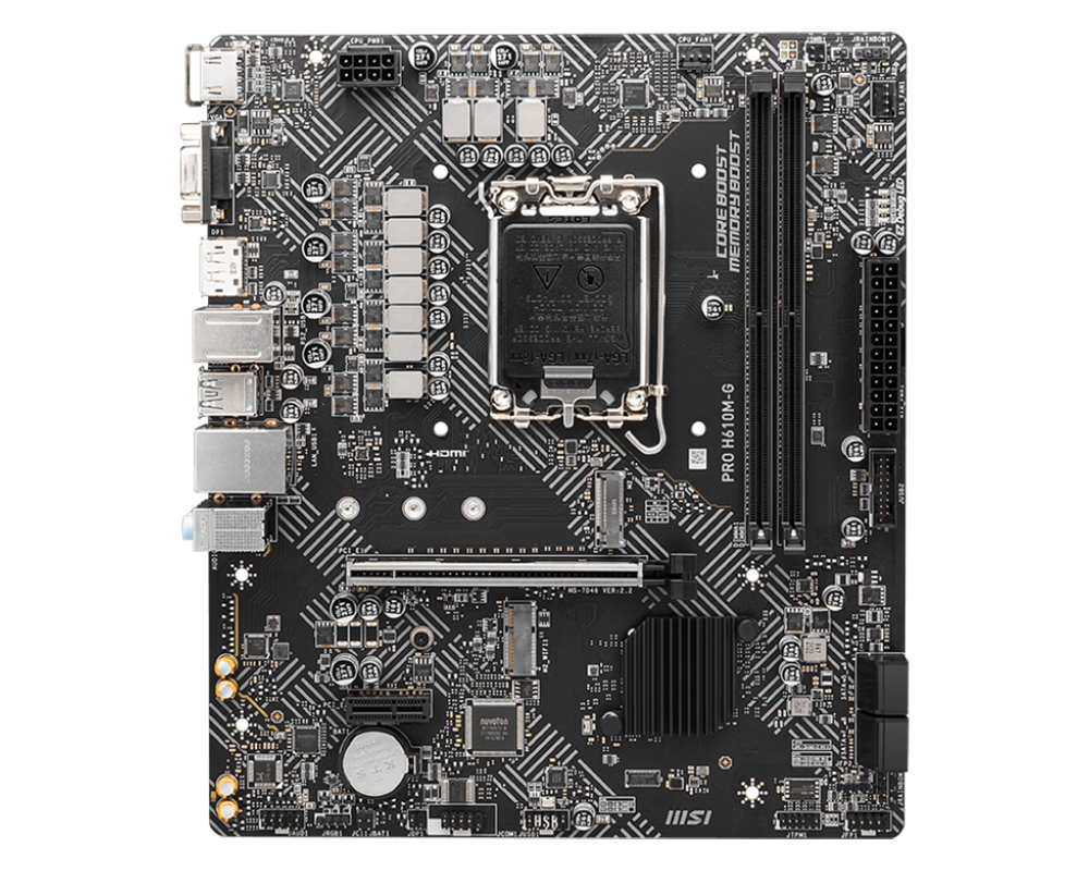 Дънна платка MSI PRO H610M-G 2