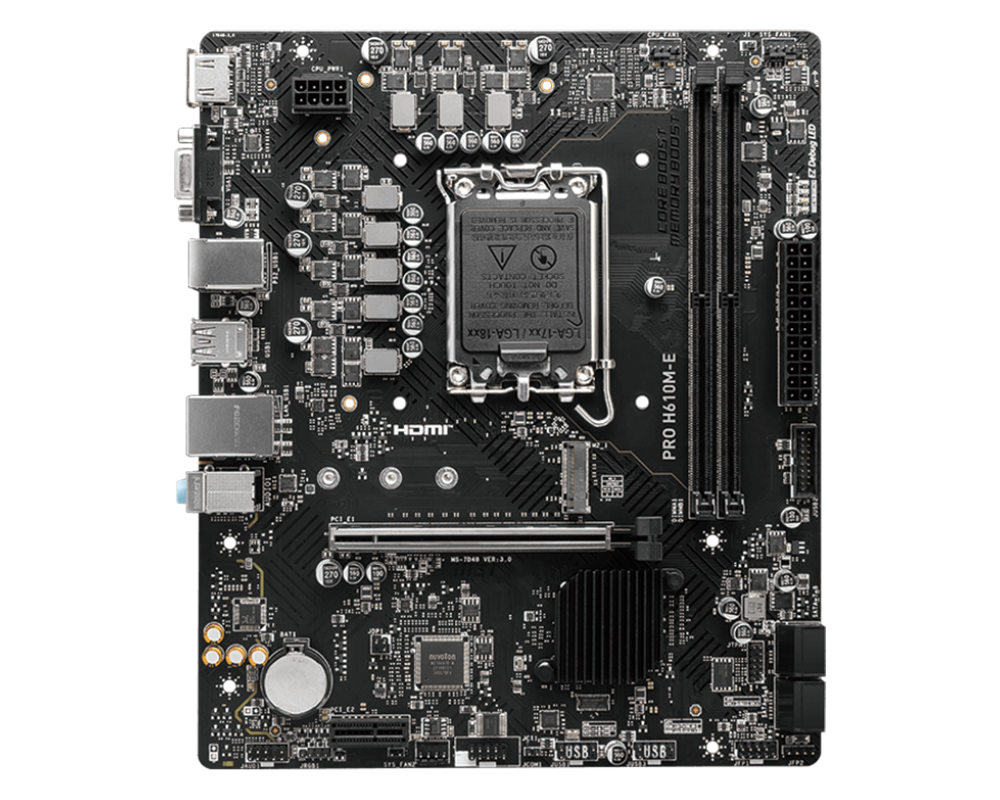 Дънна платка MSI PRO H610M-E 5