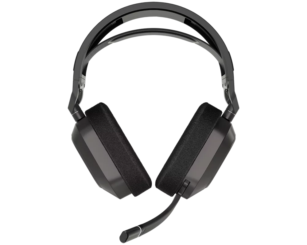Слушалки Corsair HS80 MAX Wireless Headset, Steel Gray - EU 2