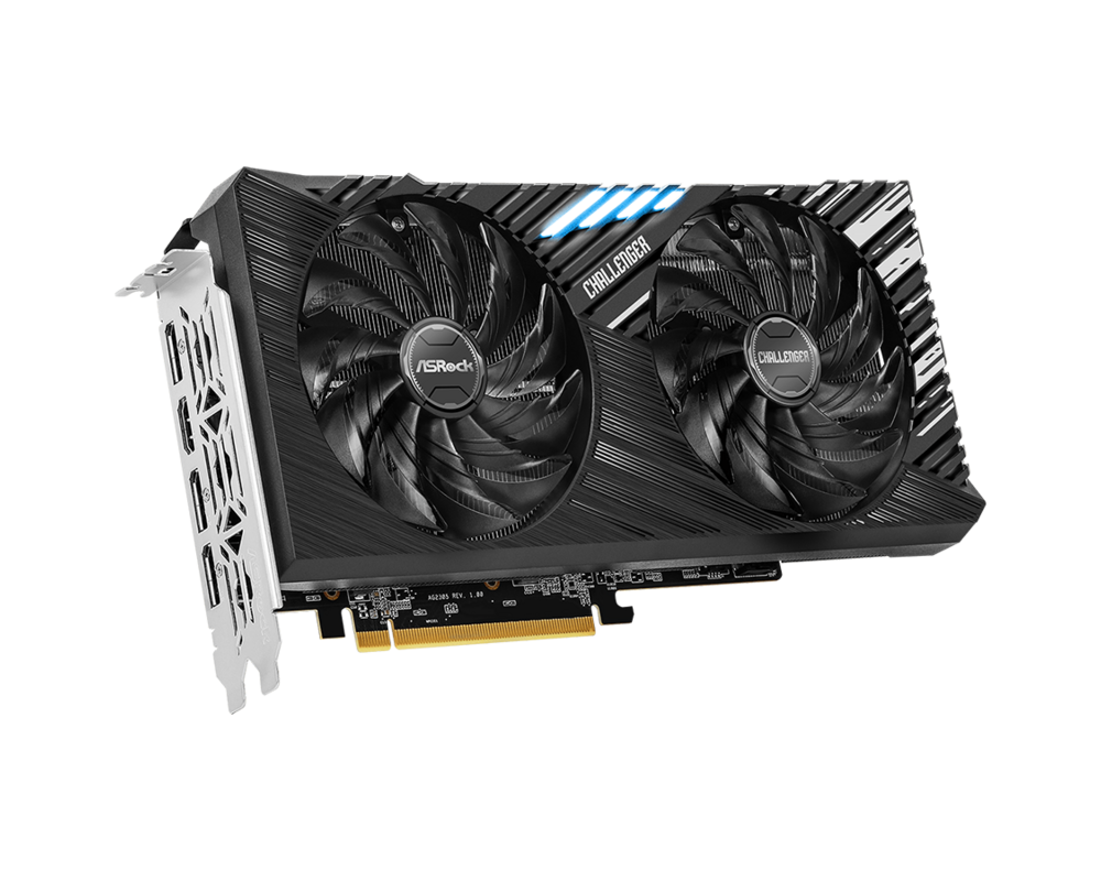 Видеокарта ASROCK AMD RADEON RX 7600 XT Challenger 16GB OC GDDR6 8