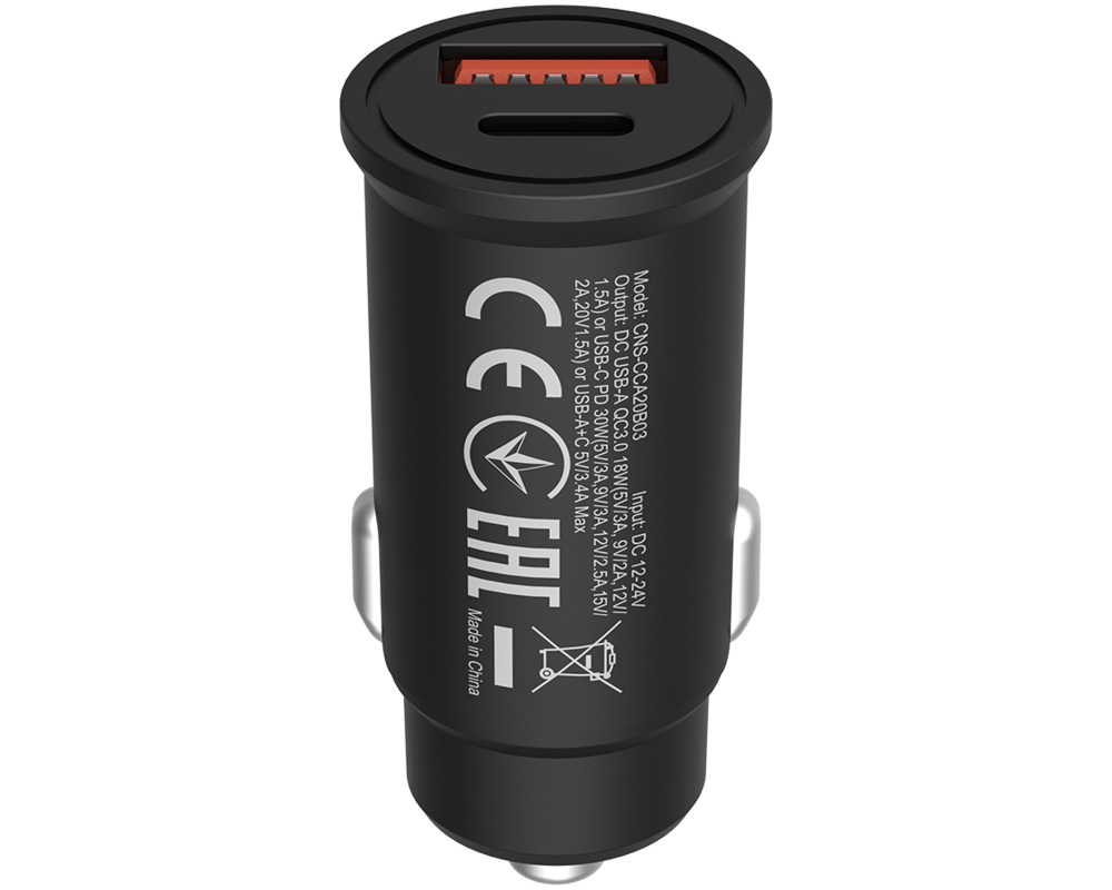 Зарядно CANYON C-20-03 PD 30W QC 3.0 18W USB-C U... 2