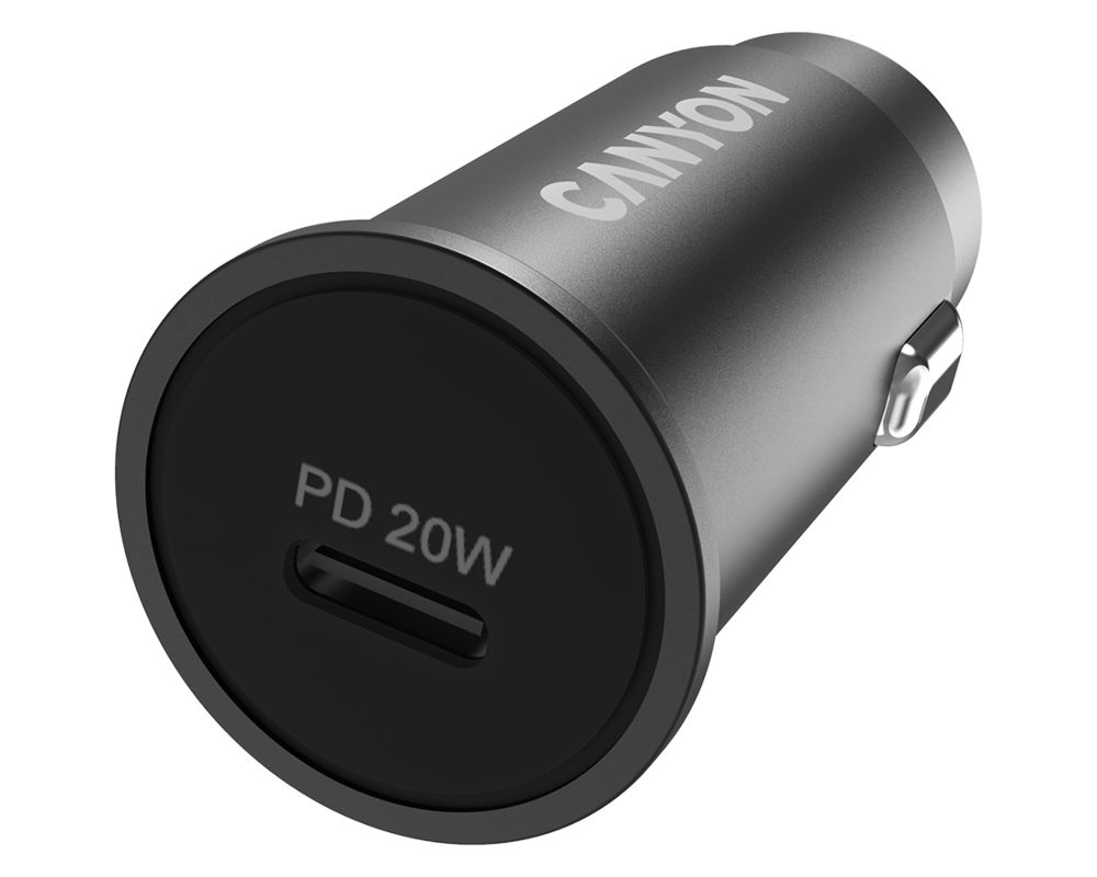 Зарядно CANYON C-20 PD 20W USB-C Black 4