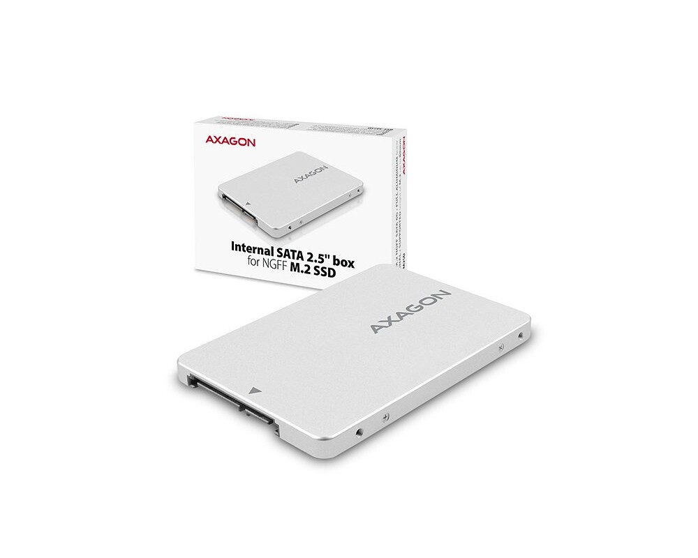 Аксесоар за съхранение AXAGON RSS-M2SD SATA - M.2 SSD SATA 2