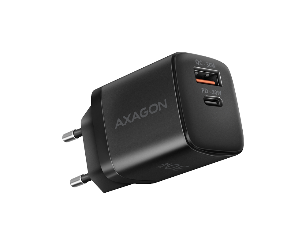 Адаптери Axagon Sil wallcharger 2x port 2