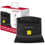 <span>Адаптери</span> Axagon desktop stand reader Smart card / ID card AXAGON CRE-SM2 with USB 2.0 interface include SD <span class='catalog-num-in-name'>CRE-SM2</span> - 