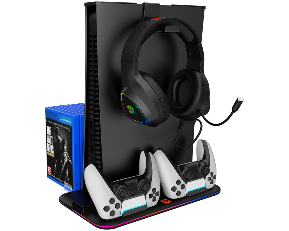 Джойстици и Геймпадове CANYON cooling stand CS-5 RGB PS5 Charge... 5