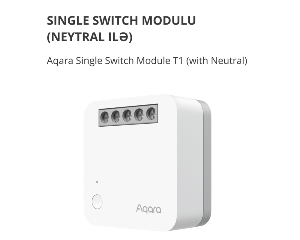 Smart Home Aqara Single Switch Module T1 3