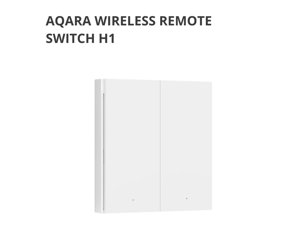Smart Home Aqara Wireless Remote Switch H1 4