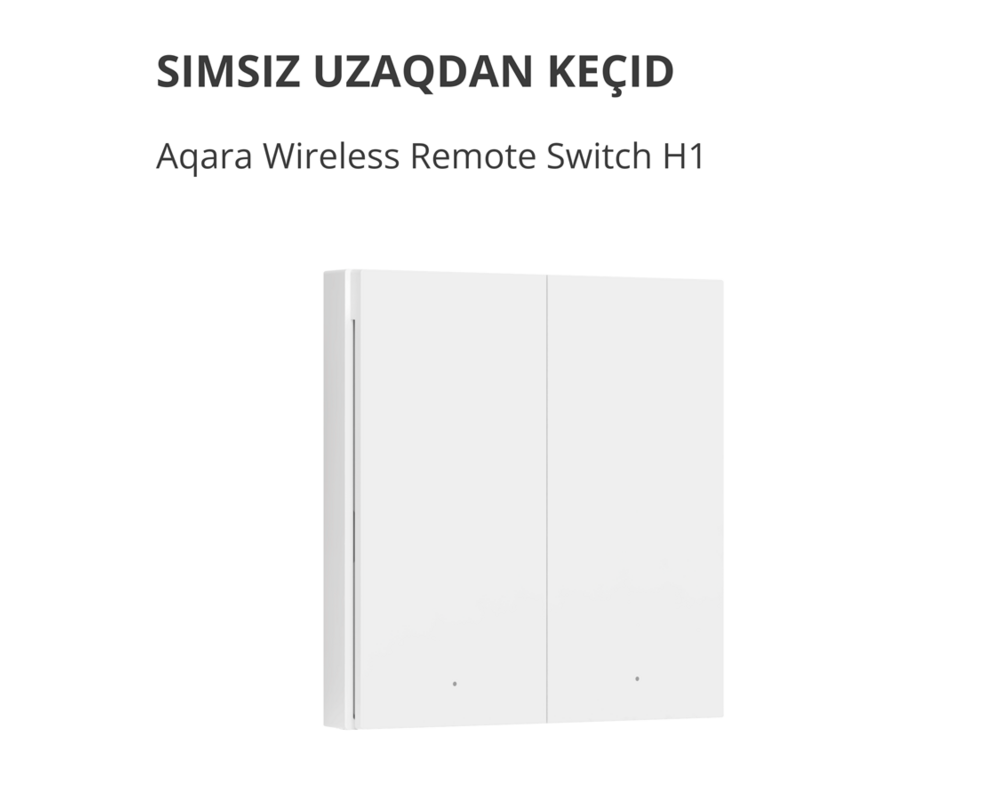 Smart Home Aqara Wireless Remote Switch H1 2