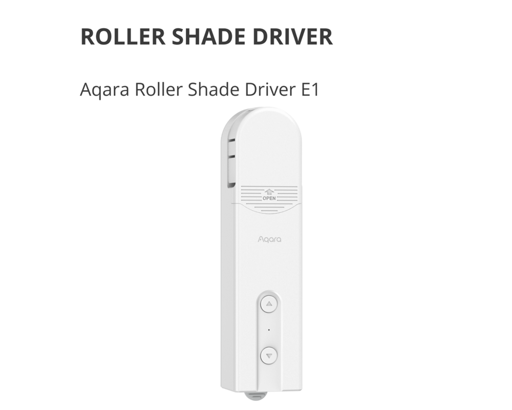 Smart Home Aqara Roller Shade Driver E1: Model No:... 3