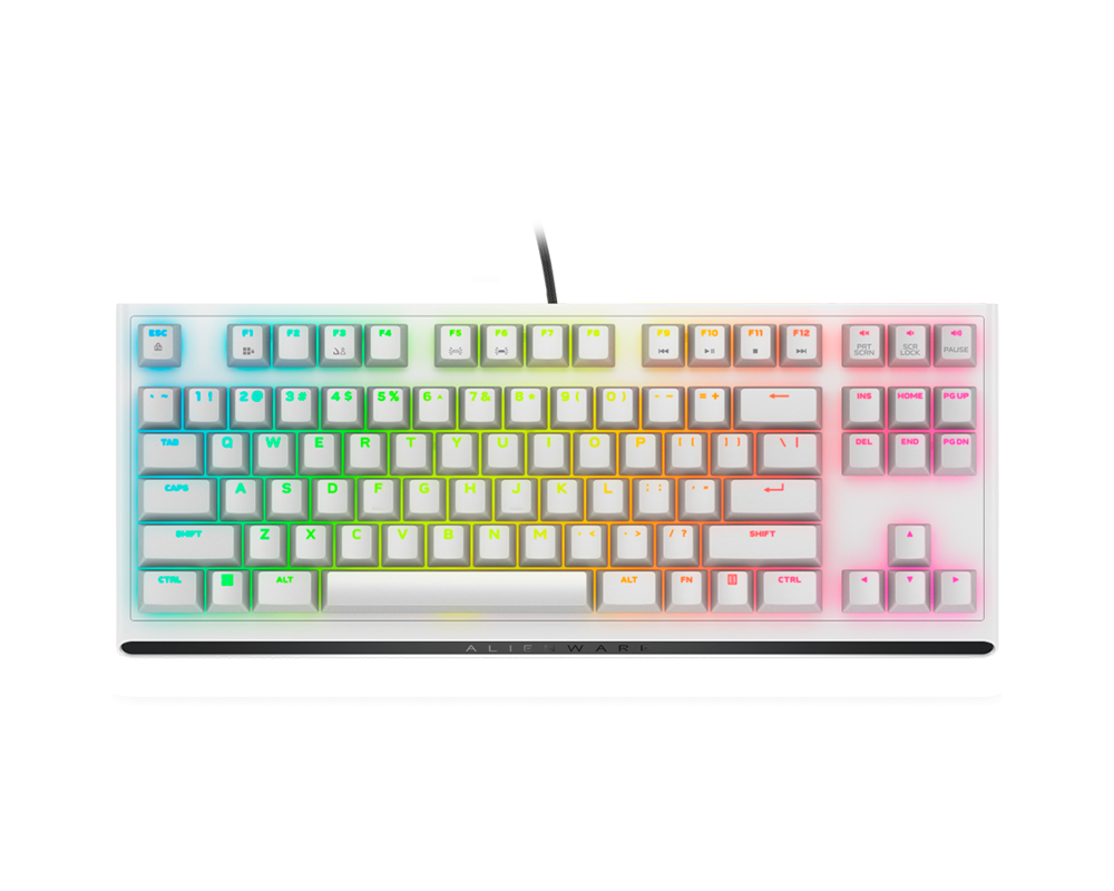 Клавиатура Dell Alienware Tenkeyless Gaming Keyboard - AW420K - US (QWERTY) - Lunar Light 8