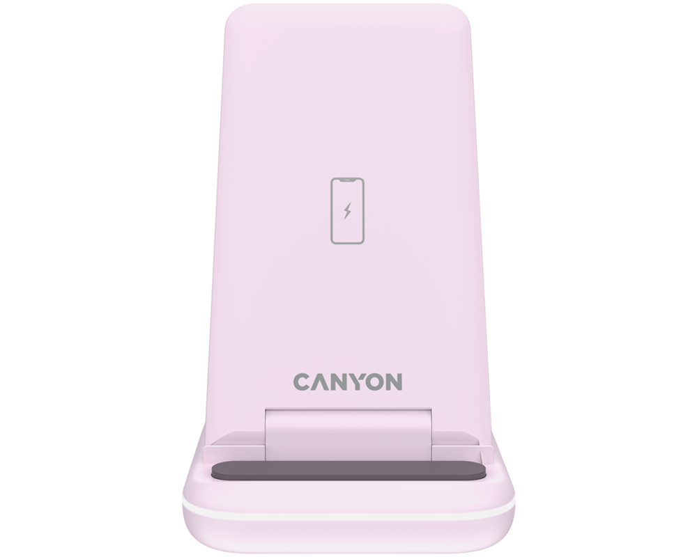Зарядно CANYON wireless WS-304 15W 2in1 Iced Pin... 3