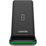 <span>Зарядно</span> CANYON wireless WS-304 15W 2in1 Black <span class='catalog-num-in-name'>CNS-WCS304B</span> - 