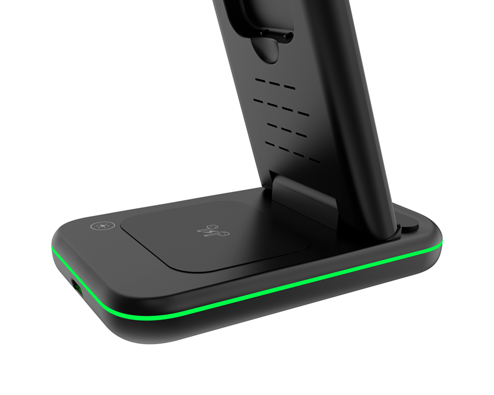 Зарядно CANYON wireless WS-304 15W 2in1 Black 5