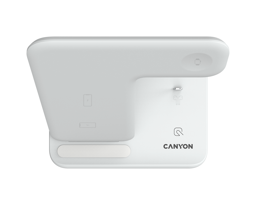 Зарядно CANYON wireless WS-302 15W 3in1 Black 4
