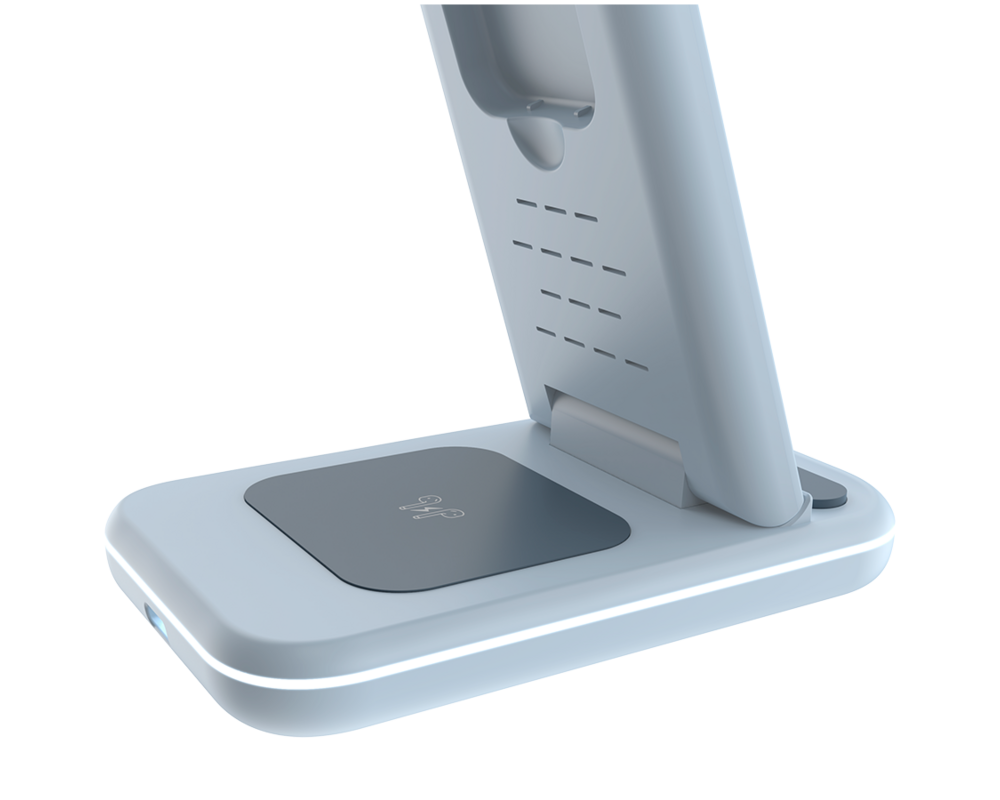 Зарядно CANYON wireless WS-304 15W 2in1 Blue 8