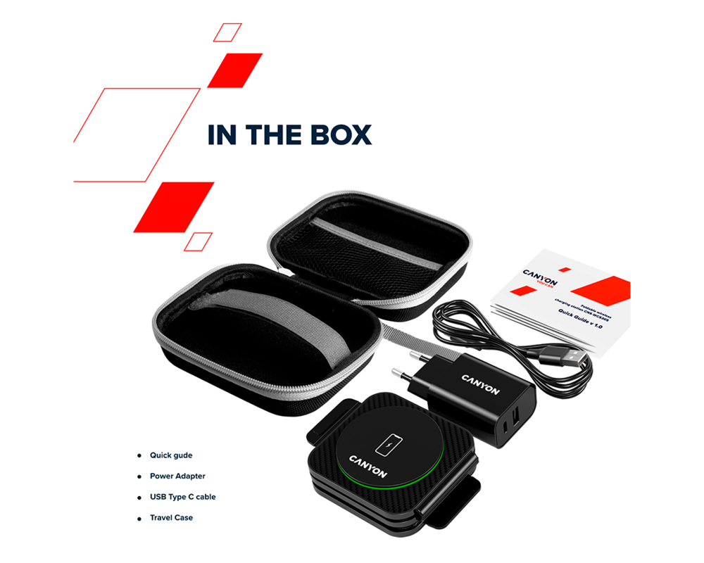 Зарядно CANYON wireless WS-305 15W 3in1 Foldable... 10