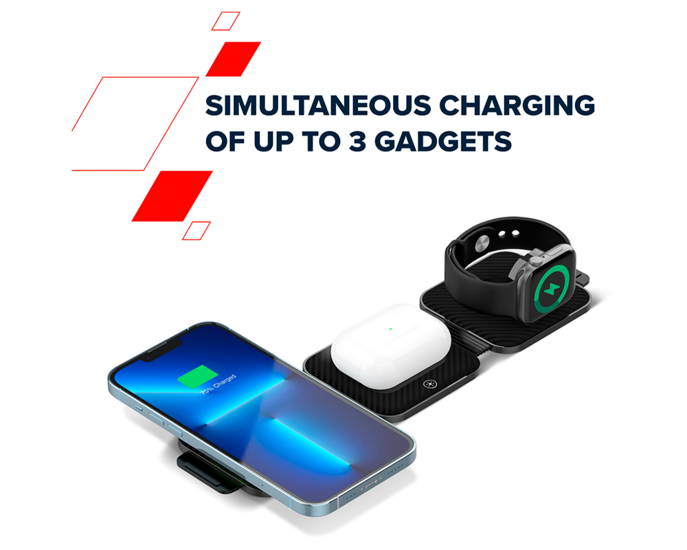 Зарядно CANYON wireless WS-305 15W 3in1 Foldable... 11