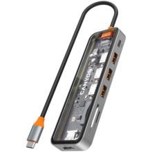  CANYON hub DS-13 7in1 4k USB-C Transpare... 708712 CNS-TDS13 на топ цена - PIC.bg