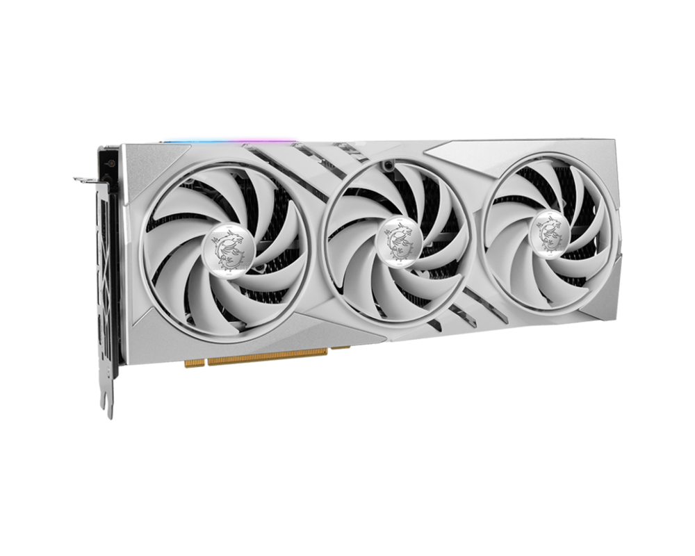 Видеокарта MSI Nvidia GeForce RTX 4070 Ti SUPER 16G GAMING SLIM WHITE 3