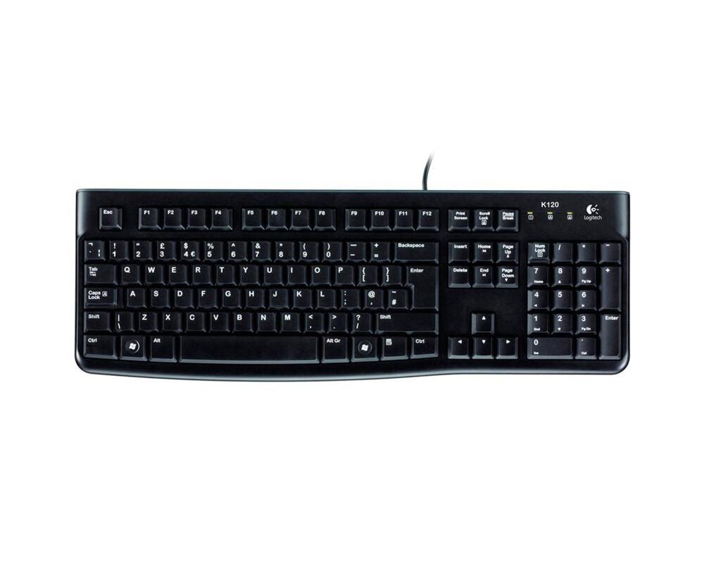 Клавиатура Logitech K120 OEM, Black 7